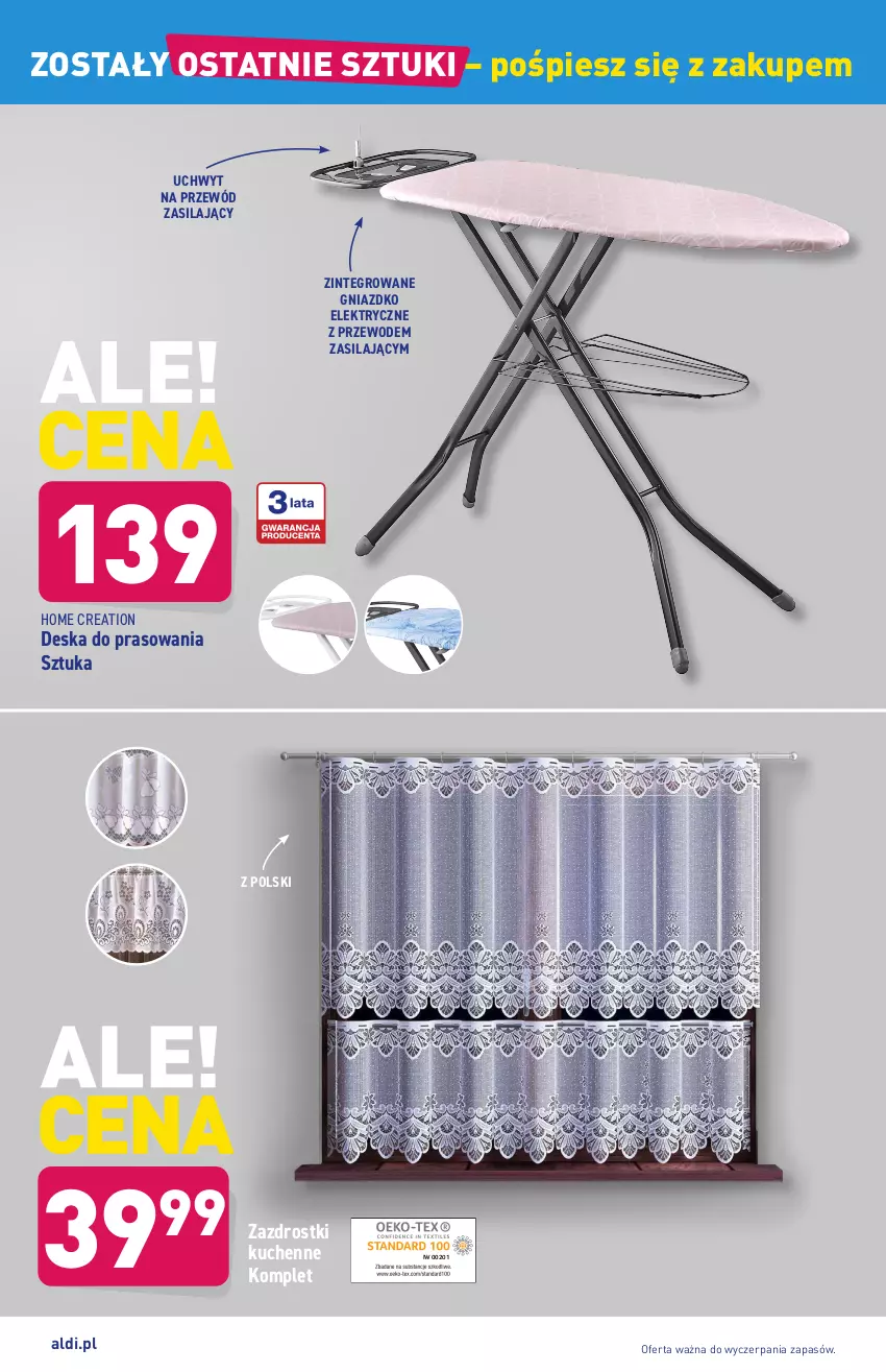 Gazetka promocyjna Aldi - ważna 14.07 do 17.07.2021 - strona 17 - produkty: Deska do prasowania, Przewód