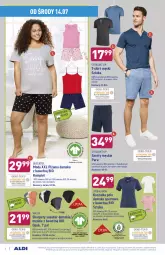 Gazetka promocyjna Aldi - Gazetka - ważna od 17.07 do 17.07.2021 - strona 6 - produkty: Por, Szorty, Karp, Kosz, T-shirt, Koszulka, Wełna, Sport, Moda, Piżama, Queentex, Fa
