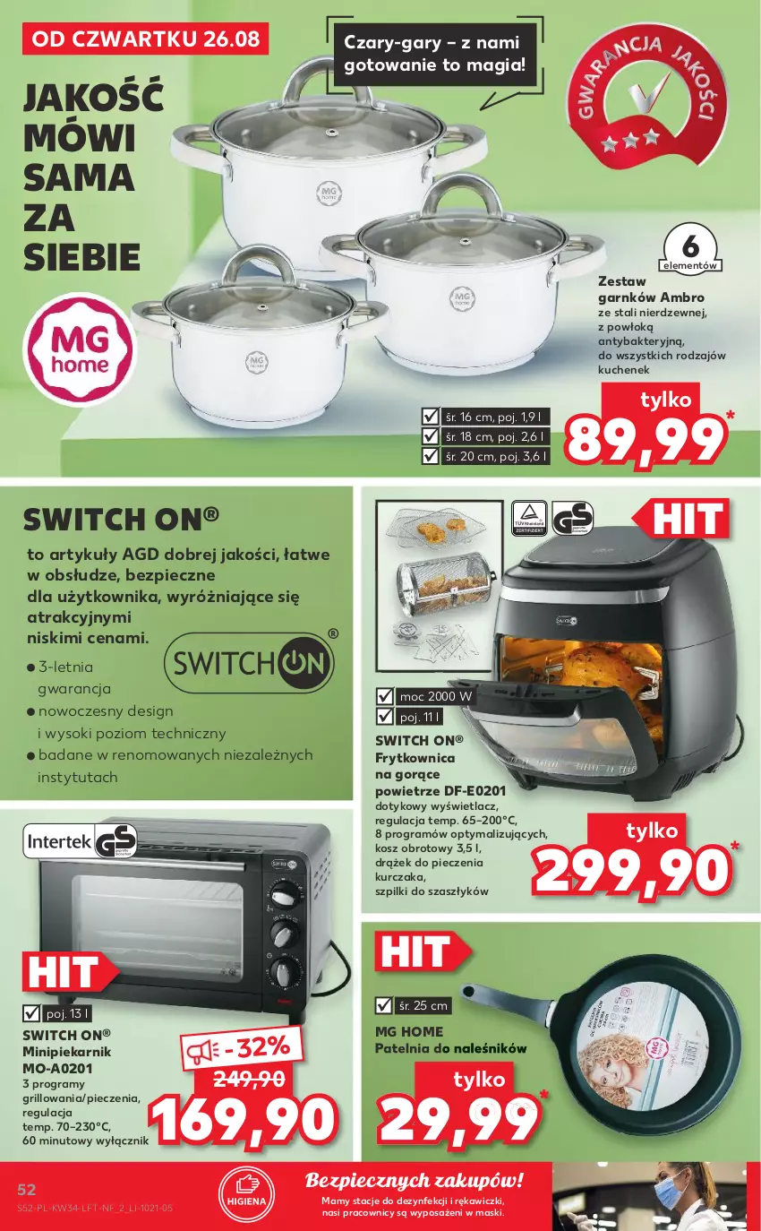 Gazetka promocyjna Kaufland - OFERTA TYGODNIA - ważna 26.08 do 01.09.2021 - strona 52 - produkty: Gra, Grill, Kosz, Kurczak, Minipiekarnik, Patelnia, Piec, Piekarnik, Sok