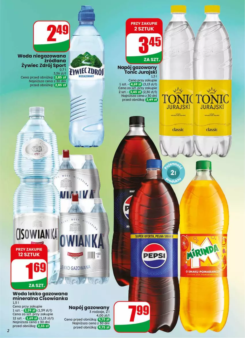 Gazetka promocyjna Dino - Gazetka 30 / 2026 - ważna 22.07 do 28.07.2026 - strona 2 - produkty: Cisowianka, LANA, Napój, Napój gazowany, Por, Woda, Woda niegazowana