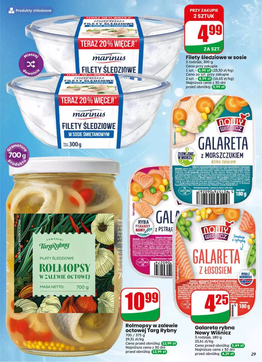 Gazetka promocyjna Dino - Gazetka 30 / 2026 - ważna 22.07 do 28.07.2026 - strona 29 - produkty: Gala, Gry, Mop, Płaty śledziowe, Ryba, Sos
