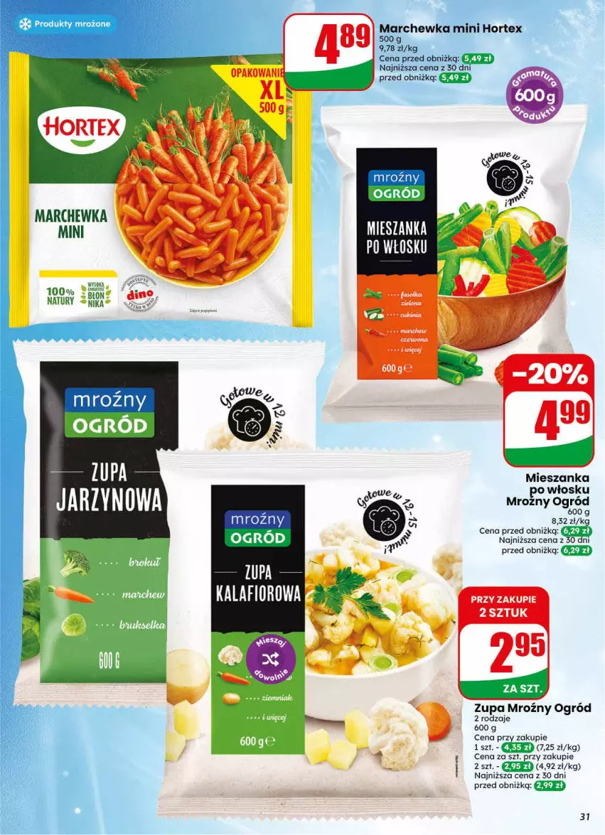 Gazetka promocyjna Dino - Gazetka 30 / 2026 - ważna 22.07 do 28.07.2026 - strona 31 - produkty: Fa, Hortex, Marchewka, Ogród, Sok, Zupa