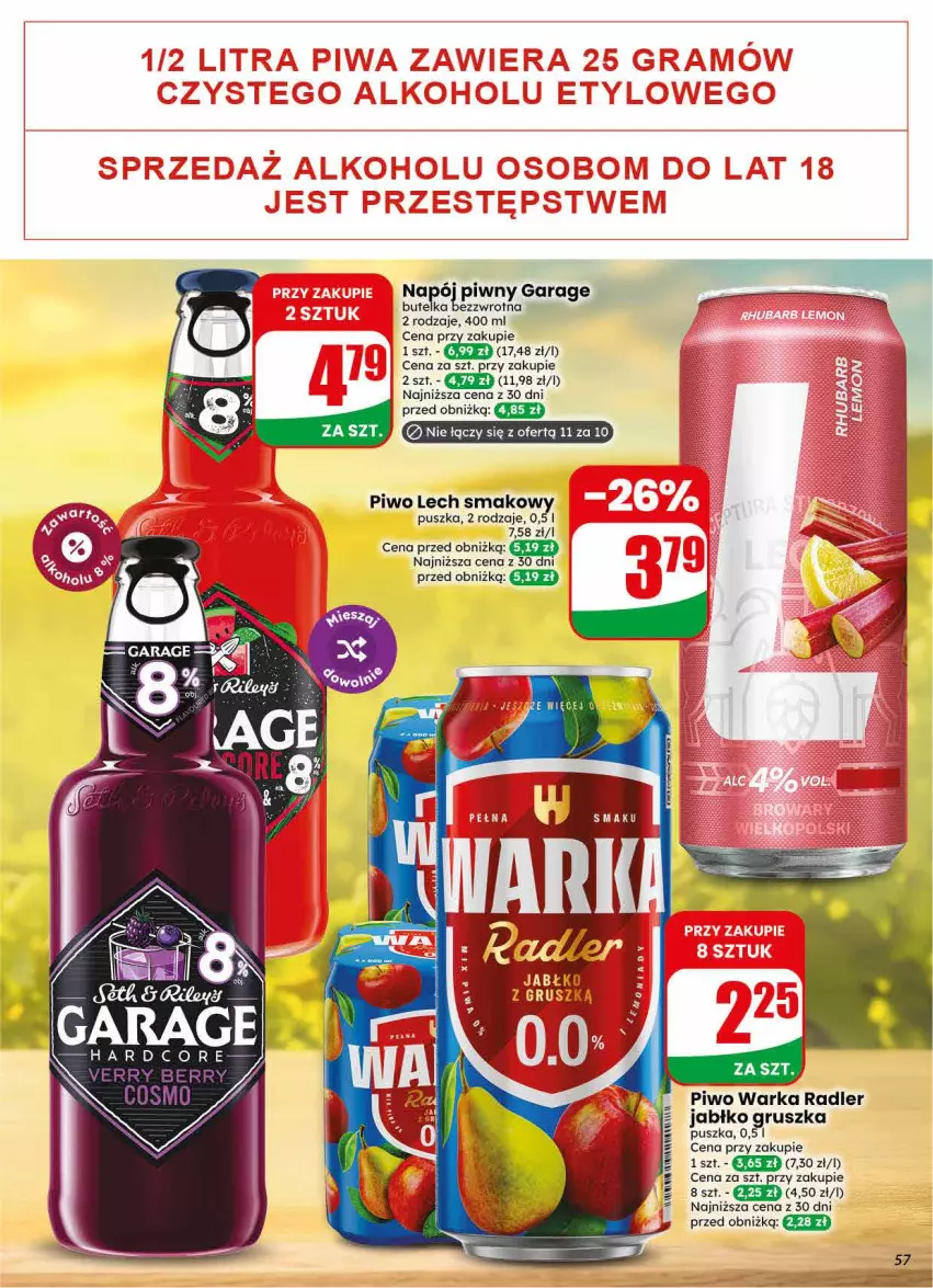 Gazetka promocyjna Dino - Gazetka 30 / 2026 - ważna 22.07 do 28.07.2026 - strona 57 - produkty: Napój, Piwo, Radler, Warka