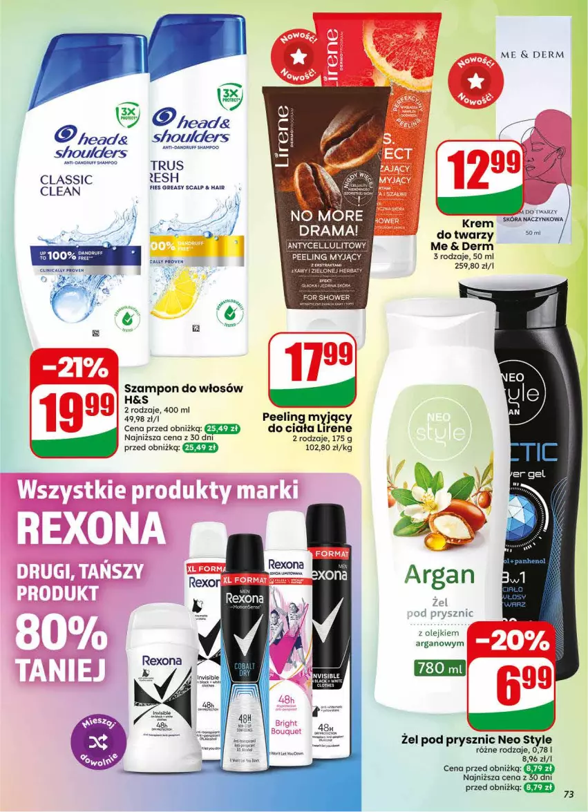 Gazetka promocyjna Dino - Gazetka 30 / 2026 - ważna 22.07 do 28.07.2026 - strona 73 - produkty: Lirene, Olej, Opony, Peeling, Szampon