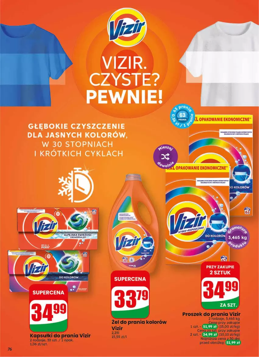 Gazetka promocyjna Dino - Gazetka 30 / 2026 - ważna 22.07 do 28.07.2026 - strona 76 - produkty: Kapsułki do prania, Proszek do prania, Top, Vizir