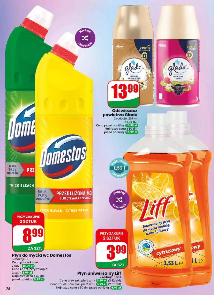 Gazetka promocyjna Dino - Gazetka 30 / 2026 - ważna 22.07 do 28.07.2026 - strona 78 - produkty: Domestos, Płyn do mycia, Sensual