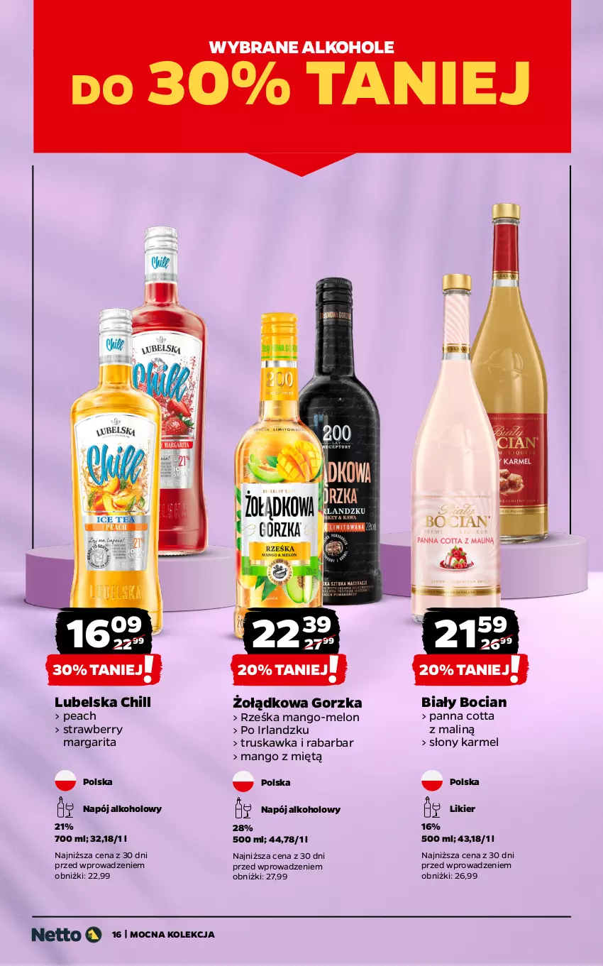 Gazetka promocyjna Netto - Netto_MK_06/25 - ważna 02.06 do 30.06.2025 - strona 16 - produkty: Alkohole, Biały Bocian, Likier, Mango, Melon, Napój
