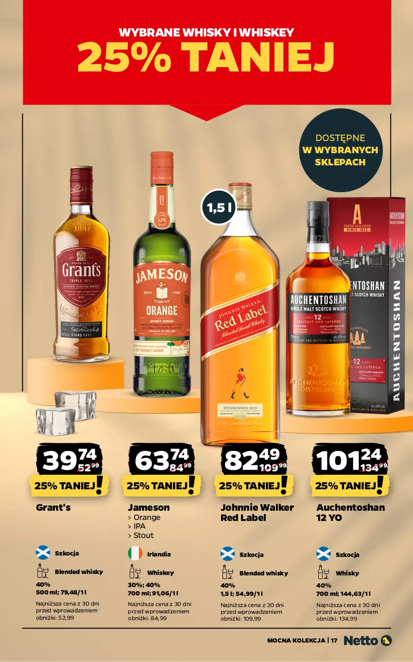 Gazetka promocyjna Netto - Netto_MK_06/25 - ważna 02.06 do 30.06.2025 - strona 17 - produkty: Gra, Grant's, Jameson, Johnnie Walker, Koc, Whiskey, Whisky