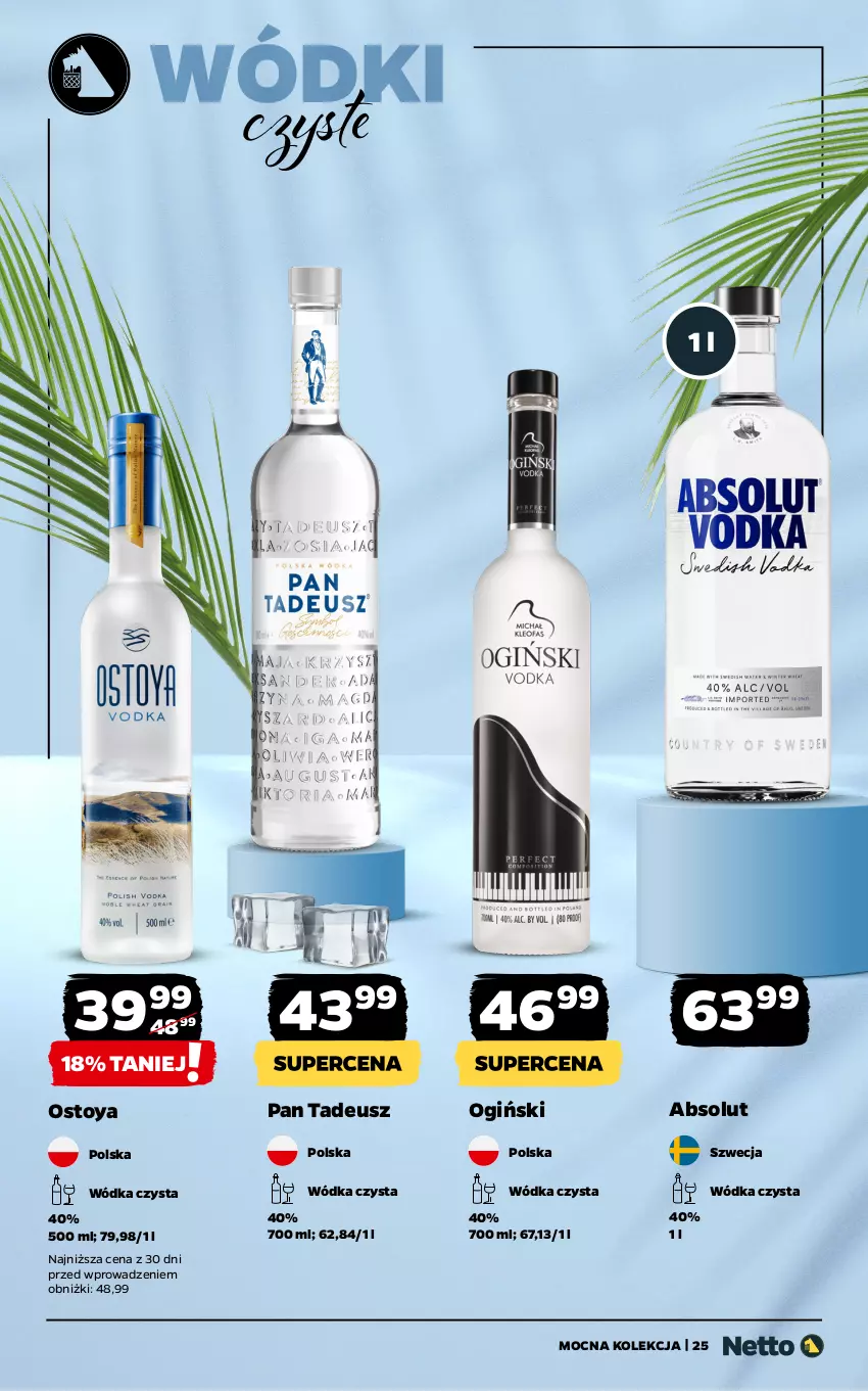 Gazetka promocyjna Netto - Netto_MK_06/25 - ważna 02.06 do 30.06.2025 - strona 25 - produkty: Absolut, Ogiński, Wódka