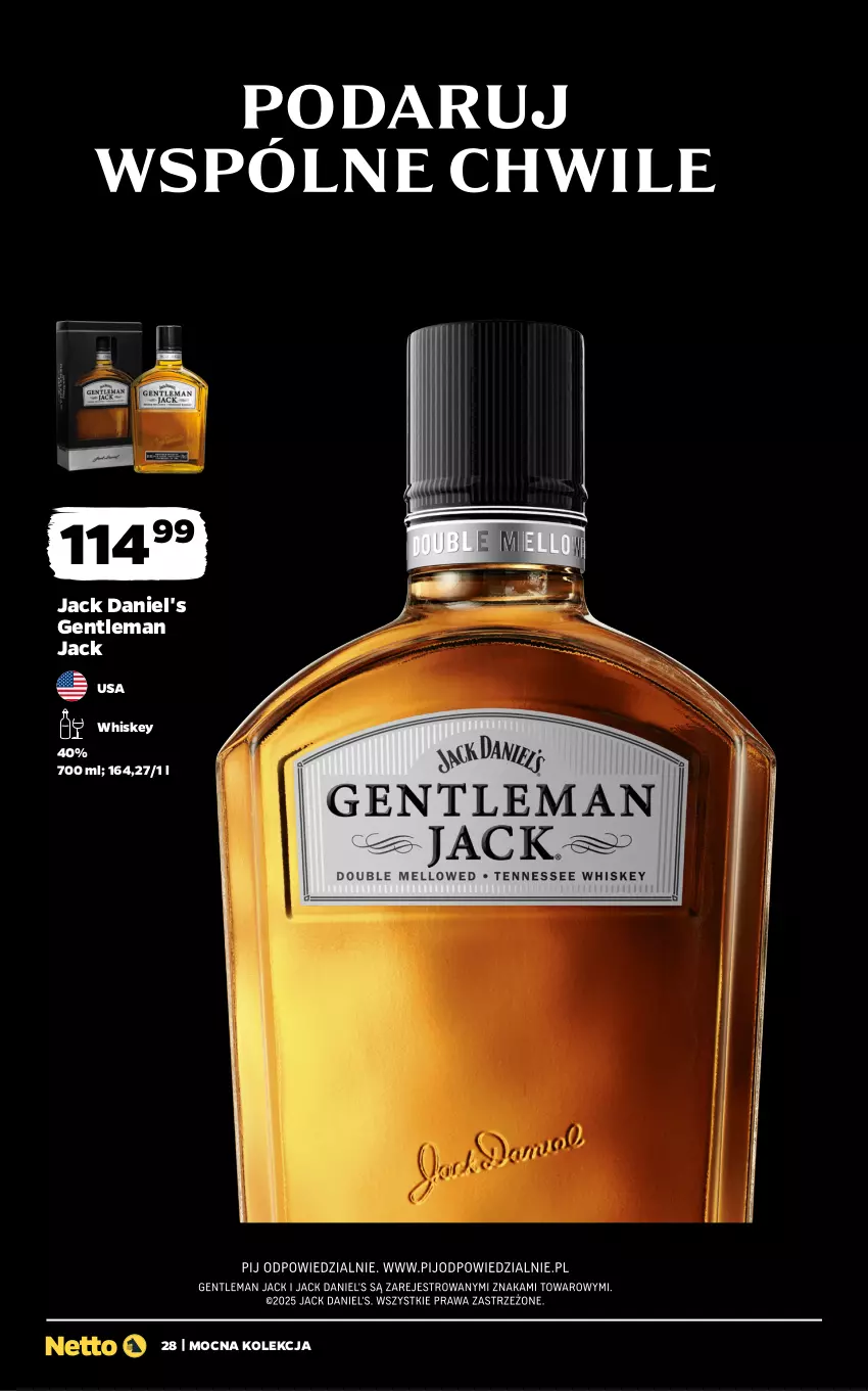 Gazetka promocyjna Netto - Netto_MK_06/25 - ważna 02.06 do 30.06.2025 - strona 28 - produkty: Jack Daniel's, Whiskey
