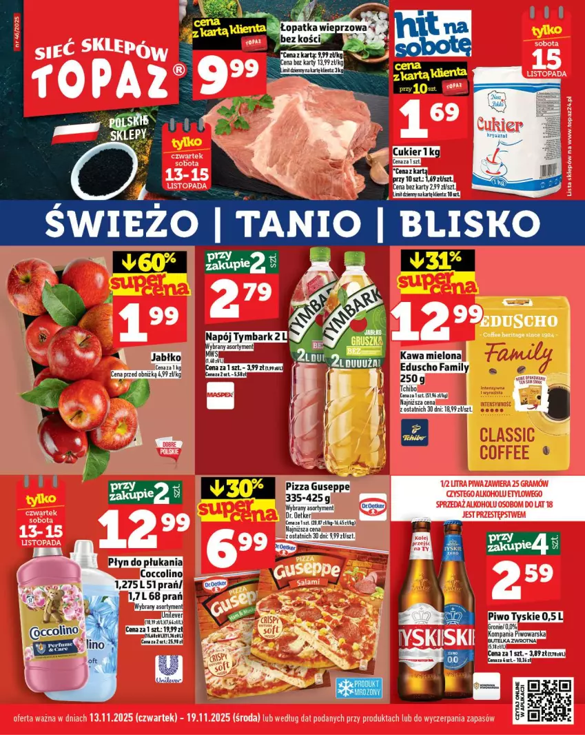 Gazetka promocyjna Topaz - Gazetka - ważna 13.11 do 19.11.2025 - strona 1 - produkty: Gra, Piwa, Top