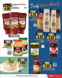 Gazetka promocyjna Topaz - Gazetka - ważna od 22.01 do 22.01.2026 - strona 3 - produkty: Sałatka, Buraczki, Ketchup, Koncentrat pomidorowy, Makaron, Ser, Mus, Sałat, Babuni, Pudliszki, Heinz, Musztarda