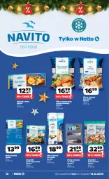 Gazetka promocyjna Netto - Od Czwartku - Gazetka - ważna od 14.12 do 14.12.2025 - strona 12 - produkty: Sos, Filet z morszczuka, Filet z mintaja, Paluszki rybne, Krewetki, Mintaj, Dorsz