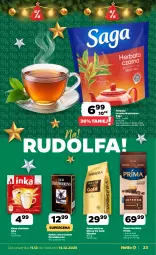 Gazetka promocyjna Netto - Od Czwartku - Gazetka - ważna od 14.12 do 14.12.2025 - strona 23 - produkty: Inka, Kawa zbożowa, Kawa ziarnista, Saga, Kawa mielona, Kawa, Herbata czarna, Prima, Mocca Fix Gold, Woseba, Herbata, Kakao, Fa