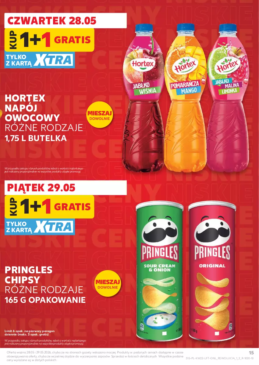 Gazetka promocyjna Kaufland - Gazetka tygodnia - ważna 28.05 do 02.06.2026 - strona 15 - produkty: Chipsy, Gra, Hortex, Napój, Por, Pringles