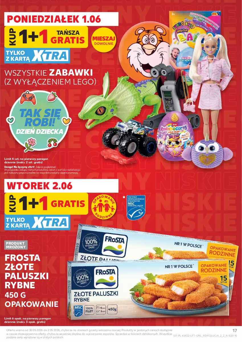 Gazetka promocyjna Kaufland - Gazetka tygodnia - ważna 28.05 do 02.06.2026 - strona 17 - produkty: Frosta, Gra, LEGO, Paluszki rybne, Por, Waga