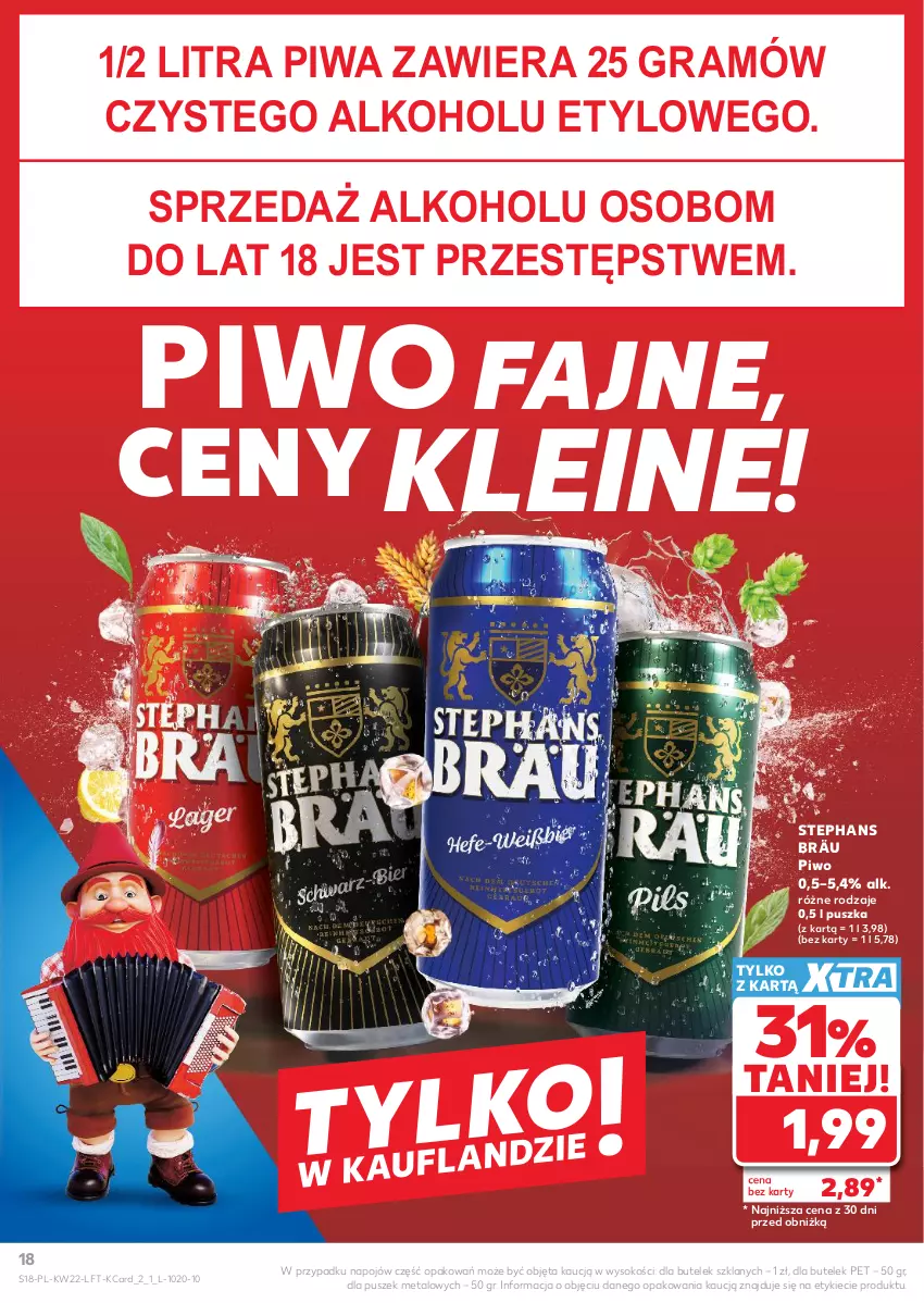 Gazetka promocyjna Kaufland - Gazetka tygodnia - ważna 28.05 do 02.06.2026 - strona 18 - produkty: Fa, Gra, Piwa, Piwo, Sok