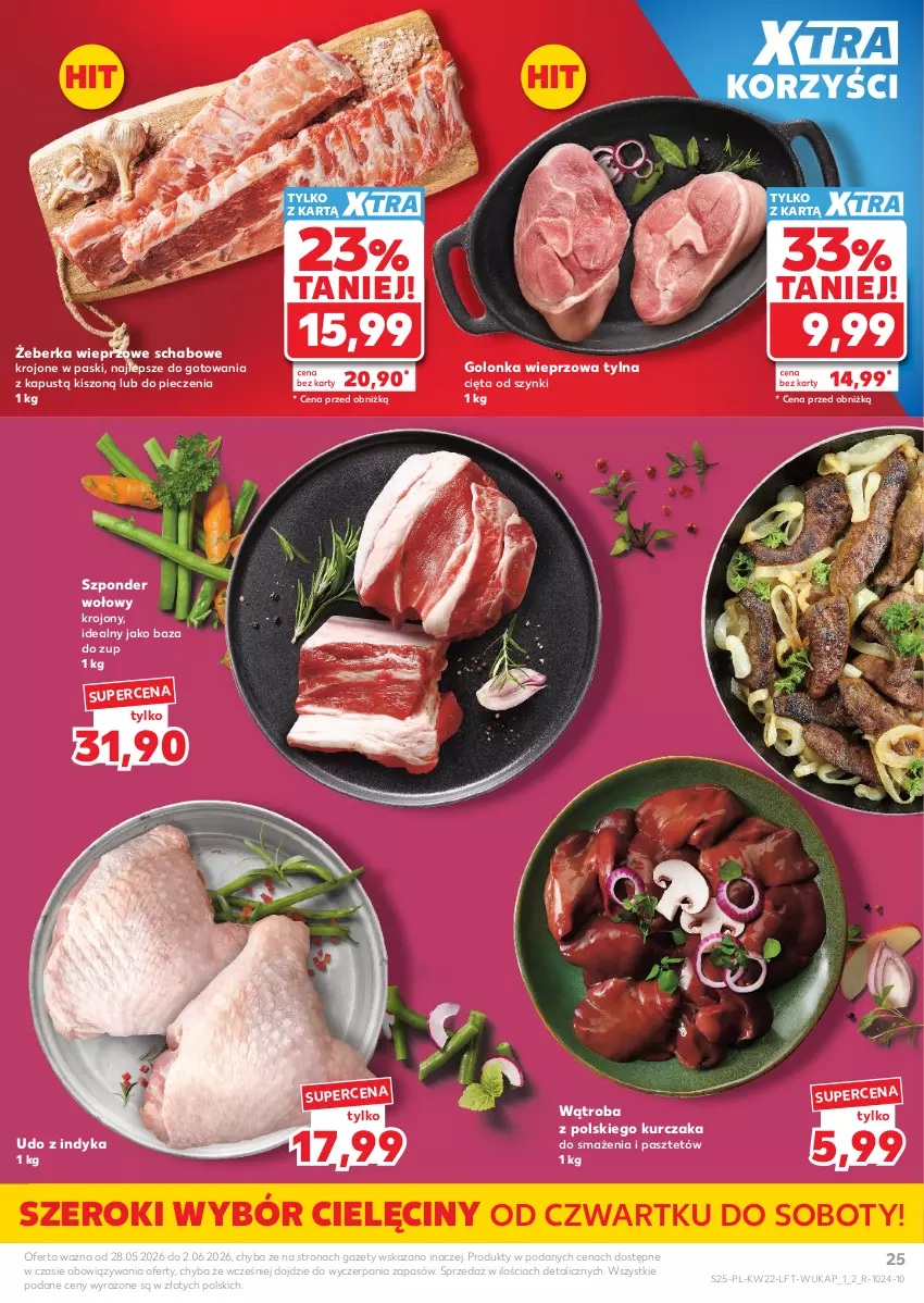 Gazetka promocyjna Kaufland - Gazetka tygodnia - ważna 28.05 do 02.06.2026 - strona 25 - produkty: Golonka wieprzowa, Kapustą, Kurczak, Pasztet, Piec, Szponder wołowy