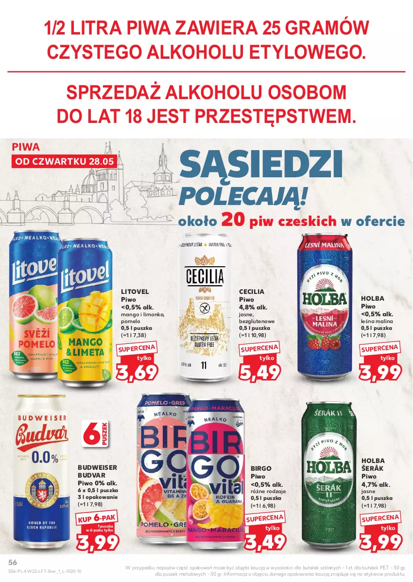 Gazetka promocyjna Kaufland - Gazetka tygodnia - ważna 28.05 do 02.06.2026 - strona 56 - produkty: Gra, Limonka, Mango, Piwa, Piwo, Pomelo, Ser, Sok