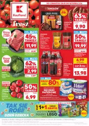 Gazetka promocyjna Kaufland - Gazetka tygodnia - Gazetka - ważna od 02.06 do 02.06.2026 - strona 1 - produkty: Kawa rozpuszczalna, Sok, Por, Gra, Papier, Sokołów, Karkówka wieprzowa, Szal, Kawa, Kosz, Coca-Cola, LEGO, Ręcznik, Napój gazowany, Fanta, Klocki, Ręczniki papierowe, Waga, Sprite, Napój, Kiełbasa, Pomidory, Kiełbasa śląska, Fa