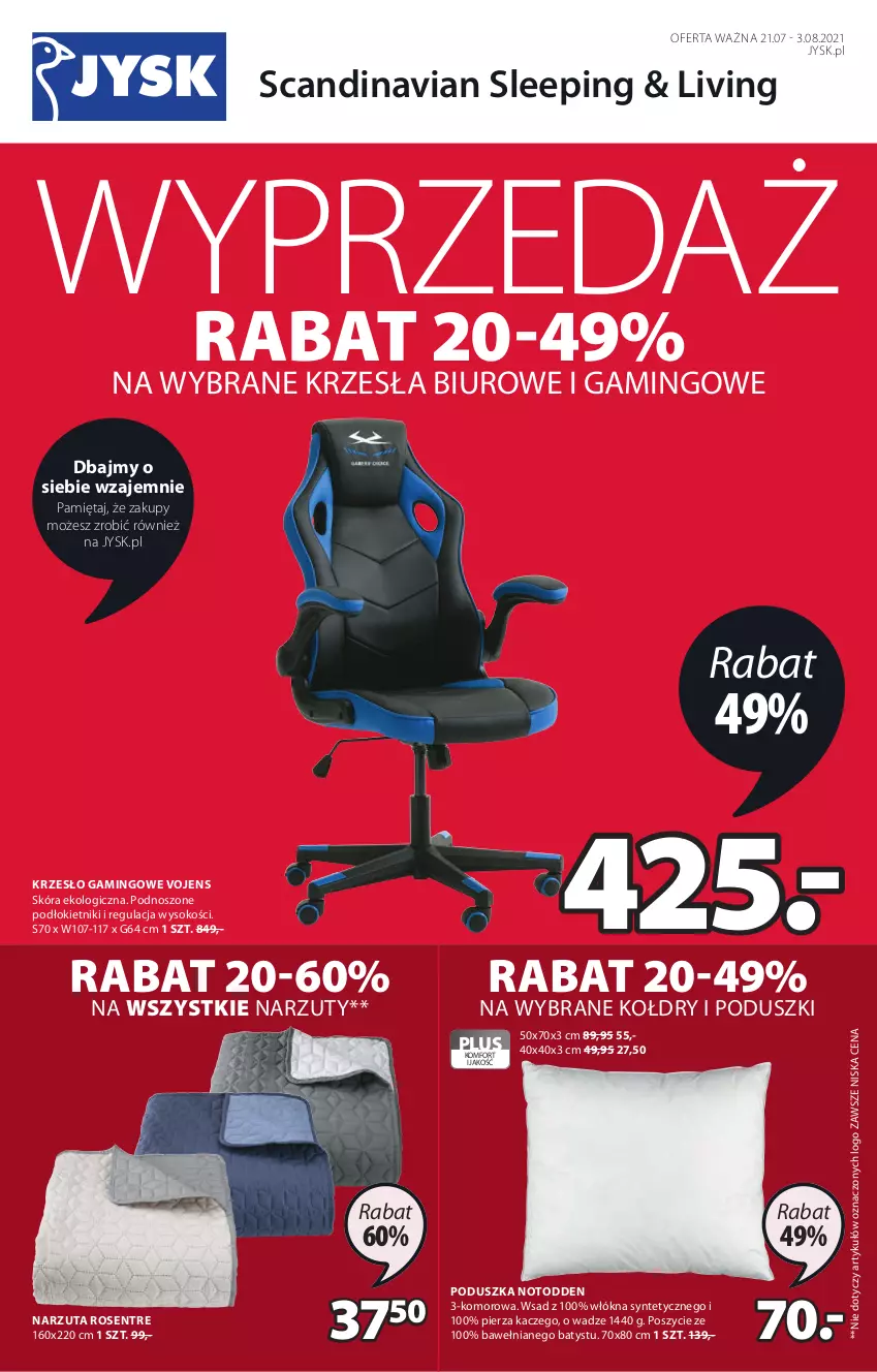 Gazetka promocyjna Jysk - Oferta tygodnia - ważna 21.07 do 03.08.2021 - strona 2 - produkty: Biuro, Krzesło, Mięta, Narzuta, Poduszka, Sok