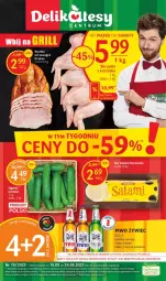 Gazetka promocyjna Delikatesy Centrum - Gazetka DC19 - Gazetka - ważna od 24.05 do 24.05.2023 - strona 1 - produkty: Piwa, Piec, Krakus, Ser, Rum, Gra, Salami, Ser salami