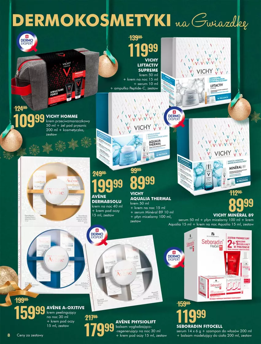 Gazetka promocyjna Super Pharm - Gazetka - ważna 12.11 do 30.11.2021 - strona 8 - produkty: Fa, Kosmetyczka, Krem na noc, Krem pod oczy, Peeling, Płyn micelarny, Rum, Seboradin, Ser, Serum, Szampon, Vichy