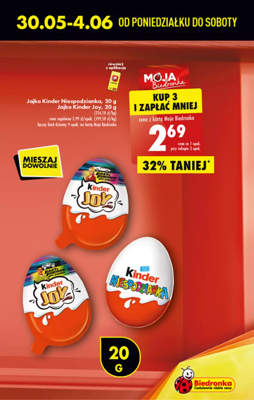 Gazetka promocyjna Biedronka - ważna 30.05 do 04.06.2022 - strona 13 - produkty: Kinder, LG