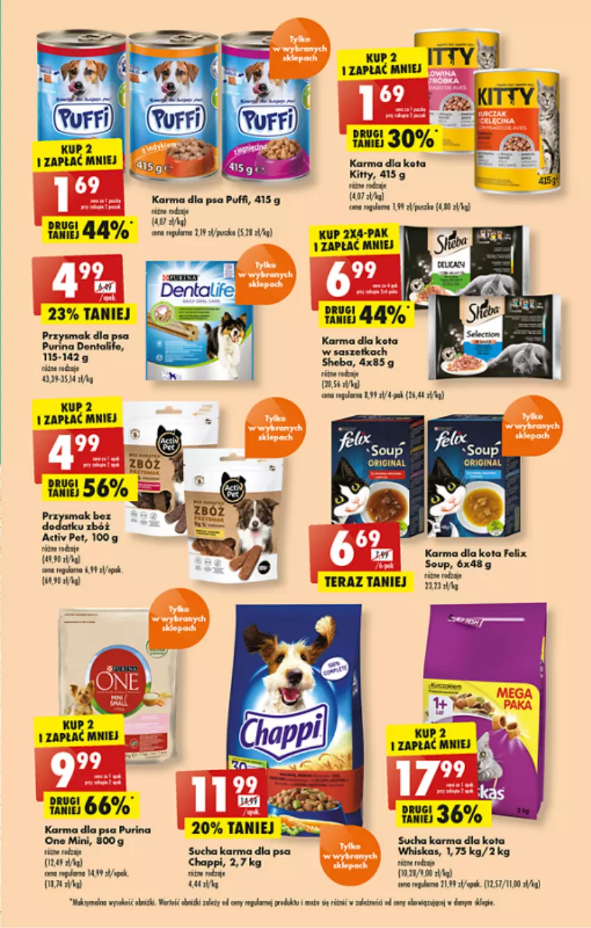 Gazetka promocyjna Biedronka - ważna 30.05 do 04.06.2022 - strona 53 - produkty: Blag, Chappi, Dres, Felix, Gra, LG, Pur, Purina, Sucha karma, Tera, Whiskas