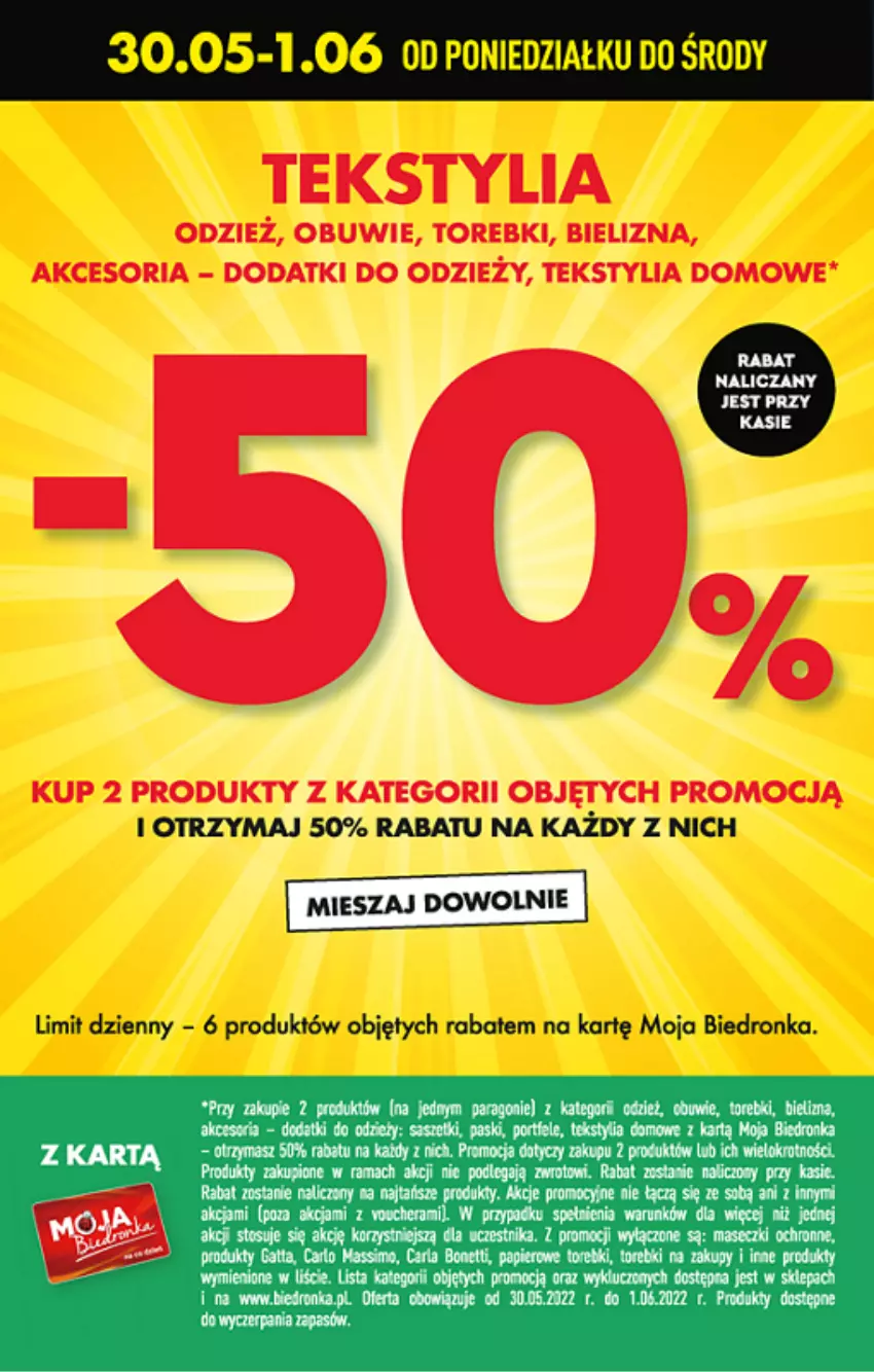 Gazetka promocyjna Biedronka - ważna 30.05 do 04.06.2022 - strona 54 - produkty: Bielizna, Obuwie