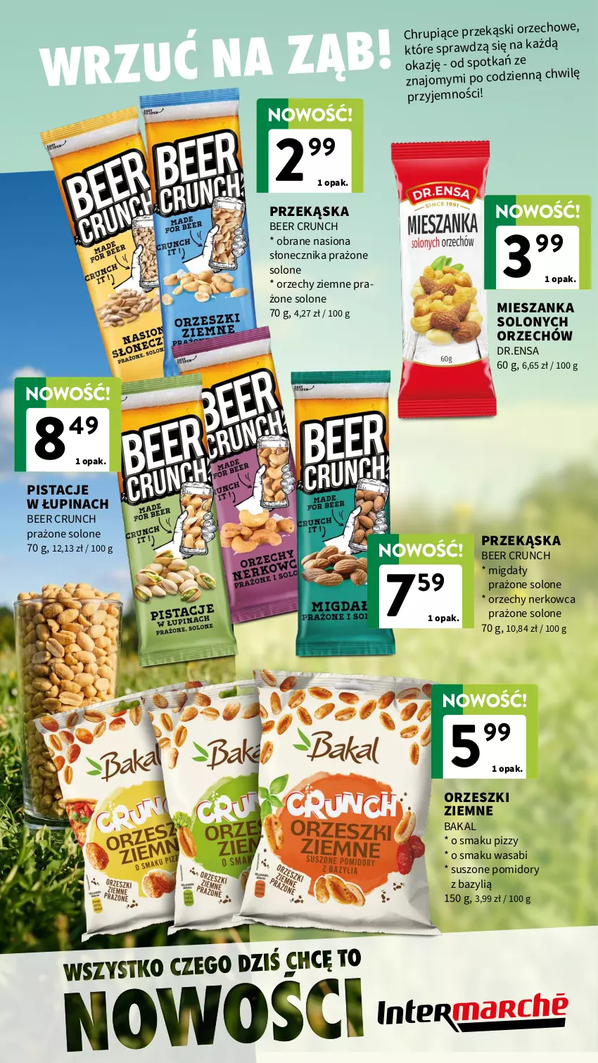 Gazetka promocyjna Intermarche - Katalog Nowości - ważna 07.05 do 20.05.2026 - strona 3 - produkty: Bazyl, Migdały, Orzeszki, Orzeszki ziemne, Pistacje, Pomidory, Suszone pomidory, Wasa