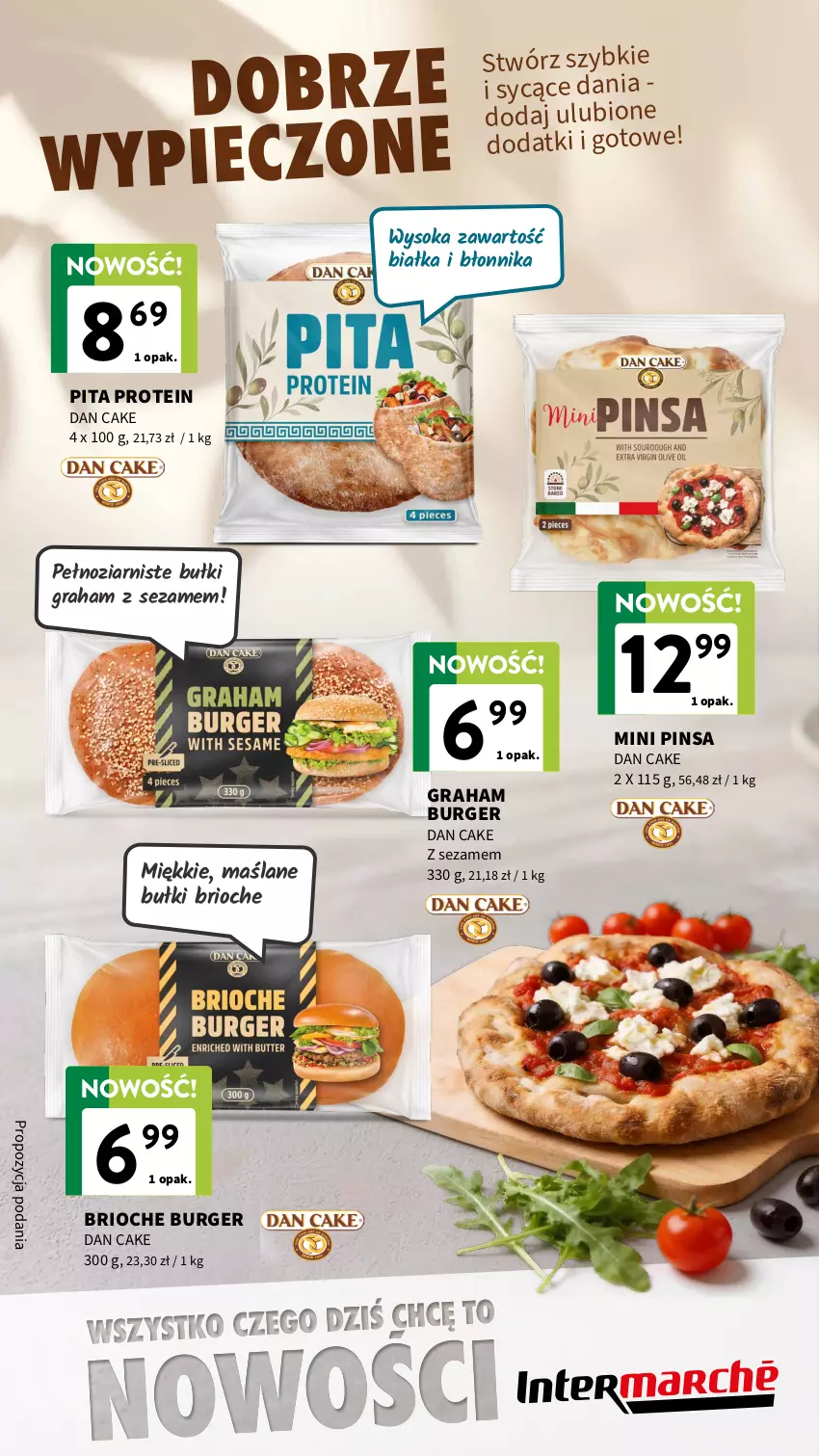 Gazetka promocyjna Intermarche - Katalog Nowości - ważna 07.05 do 20.05.2026 - strona 8 - produkty: Burger, Dan Cake, Gra, Sezam, Sok