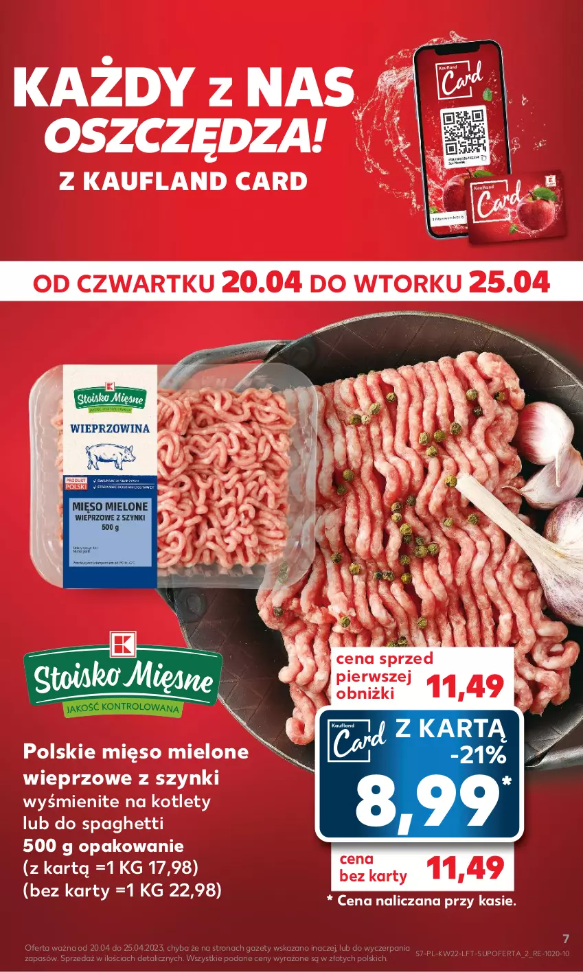 Gazetka promocyjna Kaufland - Gazetka tygodnia - ważna 01.06 do 06.06.2023 - strona 7 - produkty: Kotlet, Mięso, Mięso mielone, Spaghetti