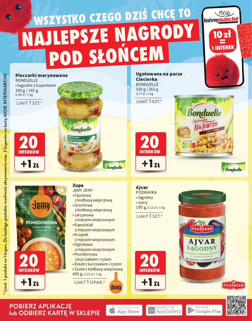 Gazetka promocyjna Intermarche - Katalog Interki - ważna 02.06 do 31.08.2025 - strona 14 - produkty: Bonduelle, Cieciorka, Fa, Groch, Krupnik, Kurczak, Orka, Piec, Podravka, Rosół, Ryż, Zupa