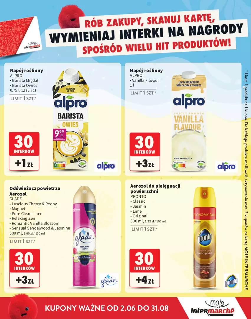 Gazetka promocyjna Intermarche - Katalog Interki - ważna 02.06 do 31.08.2025 - strona 19 - produkty: Alpro, Gin, Napój, Napój roślinny, Odświeżacz powietrza, Pronto, Pur, Sensual
