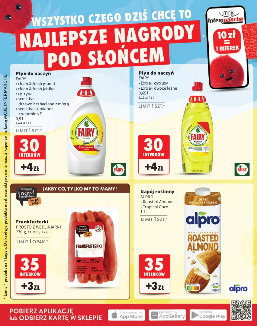 Gazetka promocyjna Intermarche - Katalog Interki - ważna 02.06 do 31.08.2025 - strona 20 - produkty: Alpro, Fa, Fairy, Frankfurterki, Gra, Granat, Napój, Napój roślinny, Owoce, Rum, Tropical