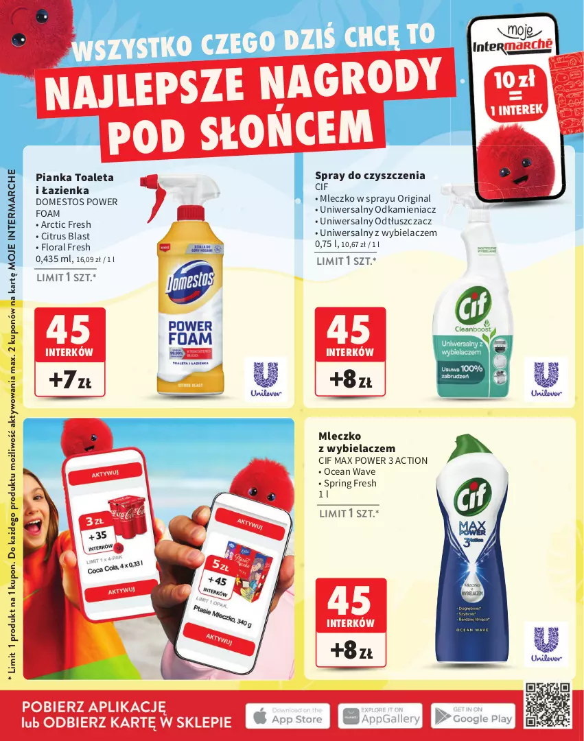 Gazetka promocyjna Intermarche - Katalog Interki - ważna 02.06 do 31.08.2025 - strona 26 - produkty: Cif, Domestos, Flora, Gin, Mleczko, Odkamieniacz, Odtłuszczacz, Spray do czyszczenia