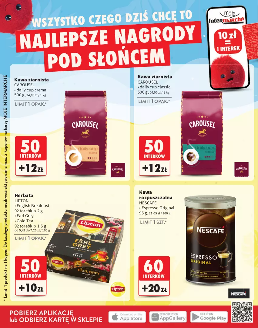 Gazetka promocyjna Intermarche - Katalog Interki - ważna 02.06 do 31.08.2025 - strona 28 - produkty: Earl Grey, Fa, Gin, Herbata, Kawa, Kawa rozpuszczalna, Kawa ziarnista, Lipton