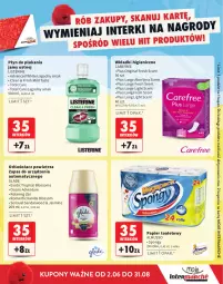 Gazetka promocyjna Intermarche - Katalog Interki - Gazetka - ważna od 31.08 do 31.08.2025 - strona 23 - produkty: Mus, Gin, Płyn do płukania jamy ustnej, Listerine, Papier, Tropical, Sensual, Papier toaletowy, Płyn do płukania, Aloe vera, Rolki, Odświeżacz powietrza, Carefree, Wkładki