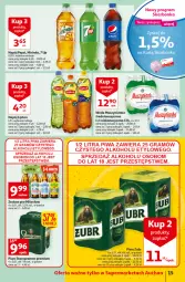 Gazetka promocyjna Auchan - Megapromocje są w cenie Supermarkety - Gazetka - ważna od 18.05 do 18.05.2022 - strona 15 - produkty: Piwo, Mus, Mirinda, Pepsi, Lipton, Muszynianka, Woda, Napój