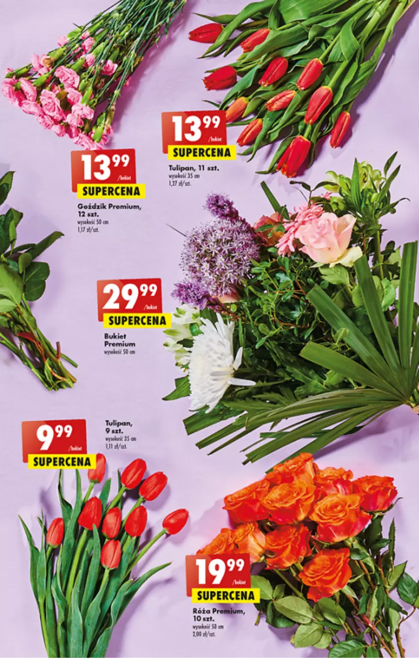 Gazetka promocyjna Biedronka - ważna 26.05 do 01.06.2022 - strona 15 - produkty: Bukiet, Róża, Tulipan