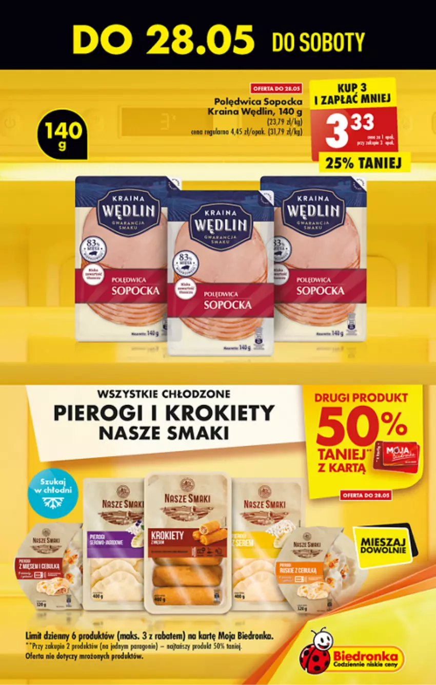 Gazetka promocyjna Biedronka - ważna 26.05 do 01.06.2022 - strona 9 - produkty: Krokiety, LG, Pierogi, Polędwica