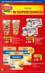 Gazetka promocyjna Lidl - GAZETKA - Gazetka - ważna od 25.04 do 25.04.2021 - strona 16 - produkty: Ser, Gra, Chia, Tera, Pilos, Deser, Cappuccino, Gouda, Napój, Monte