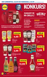 Gazetka promocyjna Lidl - GAZETKA - Gazetka - ważna od 25.04 do 25.04.2021 - strona 22 - produkty: Ketchup, Sos, Por, Mus, Mango, Heinz, Musztarda, LG, Fa