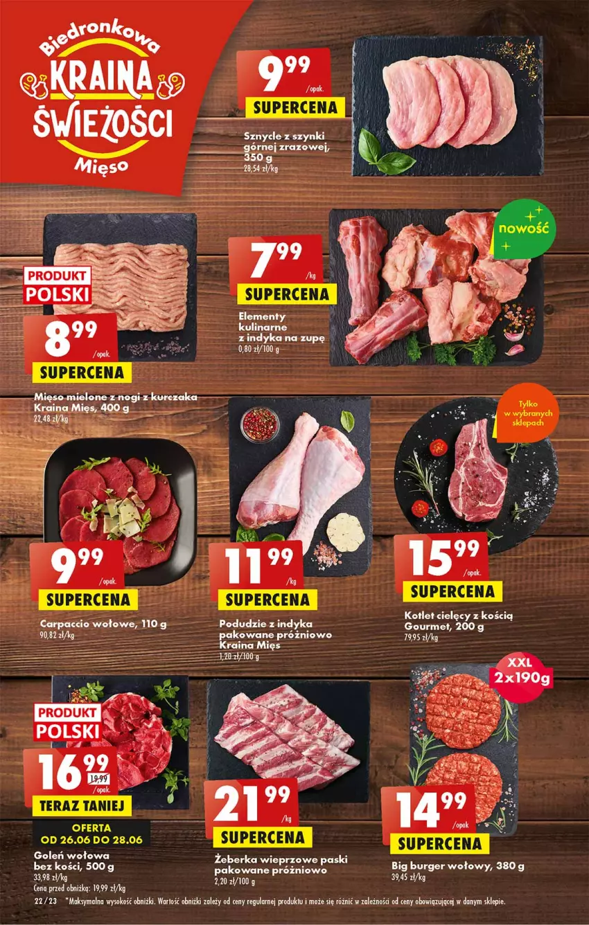 Gazetka promocyjna Biedronka - Od poniedzialku - ważna 26.06 do 01.07.2023 - strona 22 - produkty: Burger, Fa, Kotlet, Kurczak, Sok, Tera