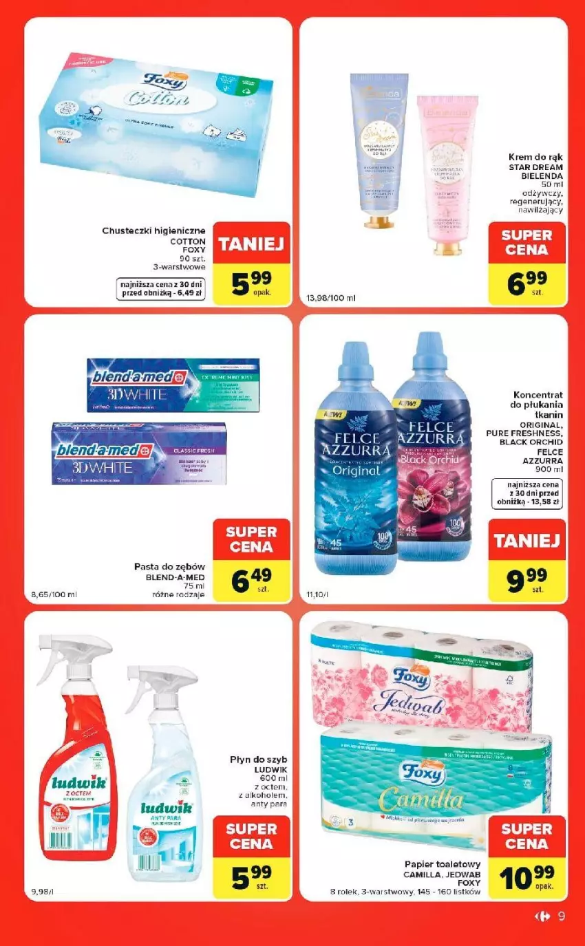 Gazetka promocyjna Carrefour - Gazetka Market w SUMIE ekspresowe zakupy - ważna 22.09 do 28.09.2026 - strona 9 - produkty: Alkohole, Bielenda, Blend-a-Med, Chusta, Gin, Krem do rąk, Lack, LG, Pasta do zębów, Płyn do szyb, Pur