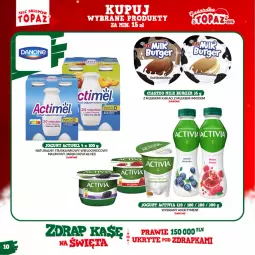 Gazetka promocyjna Topaz - Gazetka - Gazetka - ważna od 16.01 do 16.01.2022 - strona 10 - produkty: Jogurt, Kiwi, Actimel, Activia, Burger, Kakao