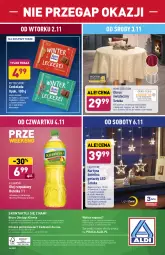 Gazetka promocyjna Aldi - Gazetka - ważna od 06.11 do 06.11.2021 - strona 44 - produkty: Kujawski, Por, Stek, O nas, Tera, Sport, Czekolada, Olej rzepakowy, Biuro, Ritter Sport, Obrus, Olej, Kokos