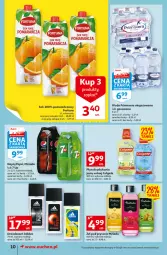 Gazetka promocyjna Auchan - przeNISKIE CENY z Markami Auchan Supermarkety - Gazetka - ważna od 15.06 do 15.06.2022 - strona 10 - produkty: Sok, Dezodorant, Primavera, Mirinda, Adidas, Pepsi, Fortuna, Płyn do płukania, Prima, Colgate, Woda, Napój, LG