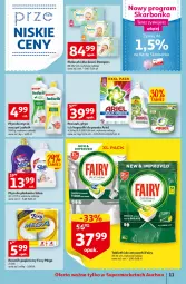 Gazetka promocyjna Auchan - przeNISKIE CENY z Markami Auchan Supermarkety - Gazetka - ważna od 15.06 do 15.06.2022 - strona 11 - produkty: Ludwik, Ryż, Gra, Pampers, Papier, Tablet, Silan, Płyn do płukania, Ręcznik, Rolki, Dzieci, Foxy, Fairy, Płyn do mycia, Zmywarki, Ariel, Kapsułki do prania, Tabletki do zmywarki, Fa